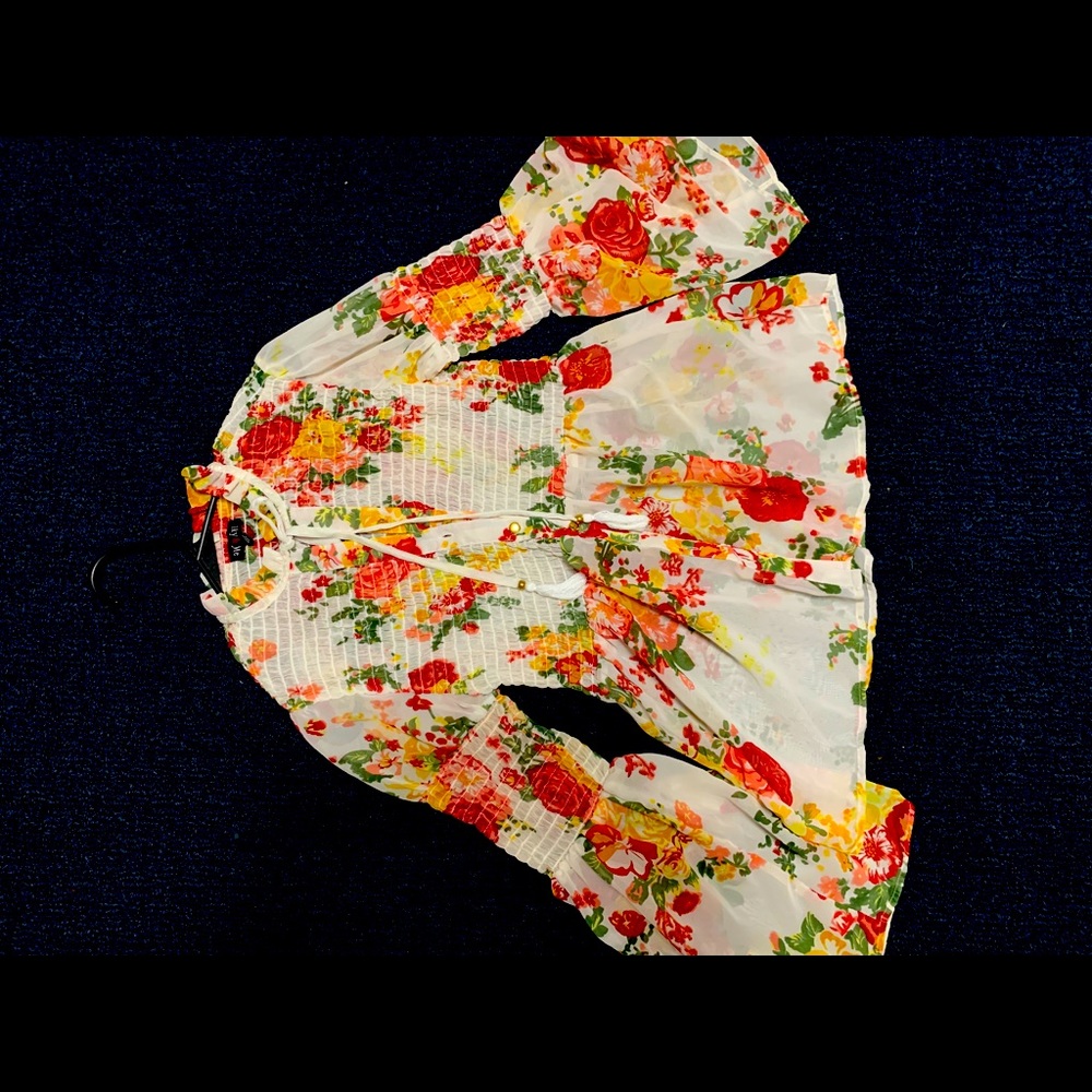 Floral long sleeve shirt
